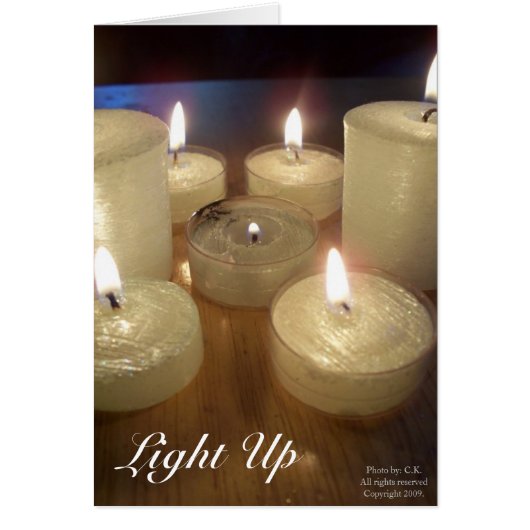 "Light Up" Card (Front)