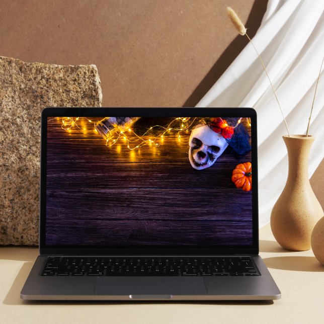 Light-up Halloween Decorations With Mask HP Laptop Skin (Light-up Halloween Decorations With Mask HP Laptop Skin)