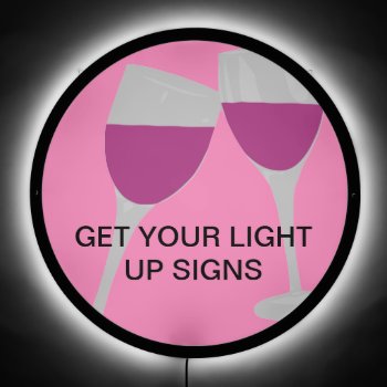 Light Up Led Signs In Different Sizes by CREATIVEforBUSINESS at Zazzle
