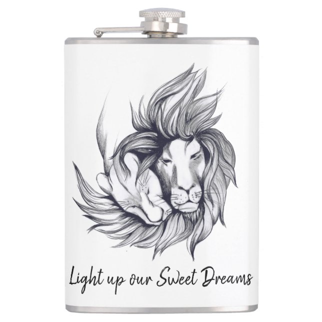 Light up our Sweet Dreams  Flask (Front)