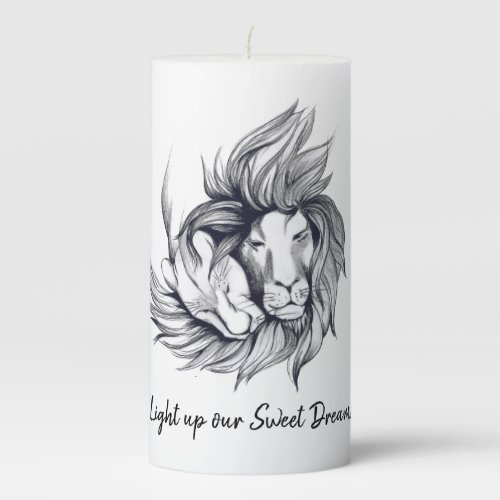 Light up our Sweet Dreams Pillar Candle