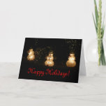 Light-Up Snowmen Holiday Card