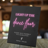 Light Up the Dance Floor | Glow Sticks Sign