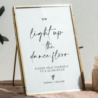 Light Up the Dance Floor | Glow Sticks Sign