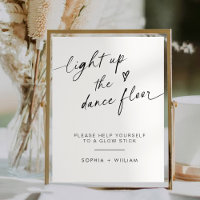 Light Up the Dance Floor | Glow Sticks Sign