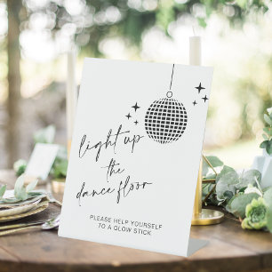 Light Up the Dance Floor   Glow Sticks Sign