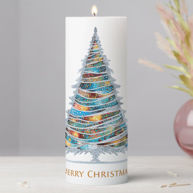 🕯️ Light Up the Holidays with Festive Magic! 🎄✨ Pillar Candle (In Situ)