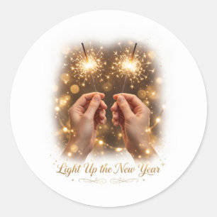 Light Up the New Year Sticker