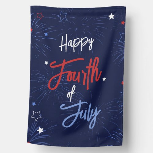 Light up the Sky 4th of July Party House Flag