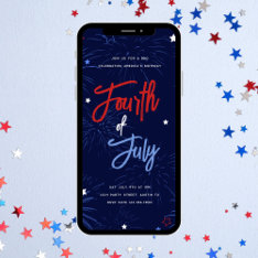 Light Up The Sky 4th Of July Party Invitation at Zazzle