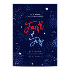 Light Up The Sky 4th Of July Party Invitation at Zazzle