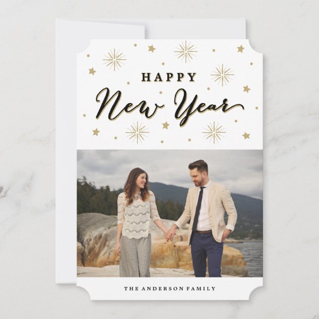 Light Up the Sky | Holiday Photo Card (Front)