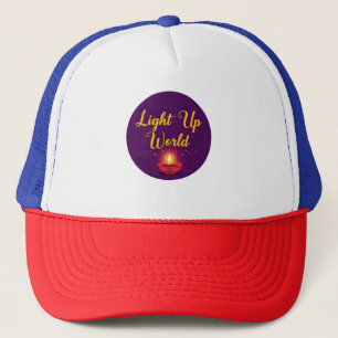 Light Up the World ✨ Minimal Elegant Diwali Trucker Hat