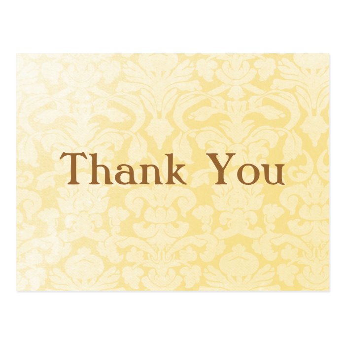 Light Vintage Background Thank You Post Cards