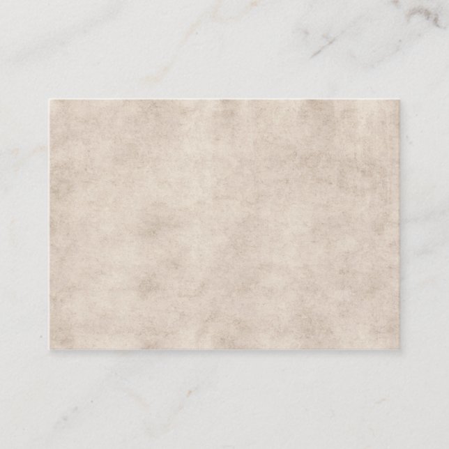 Light Vintage Parchment Antique Paper Background Business Card (Front)