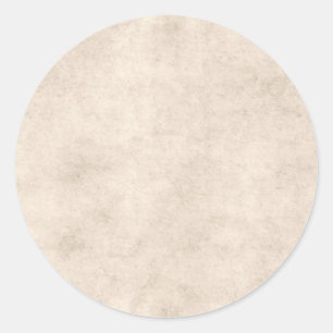 Light Vintage Parchment Antique Paper Background Classic Round Sticker