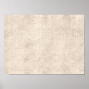 Light Vintage Parchment Antique Paper Background Poster