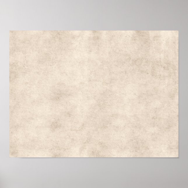 Light Vintage Parchment Antique Paper Background Poster (Front)