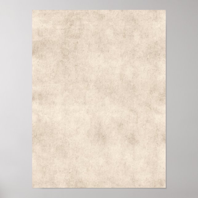 Light Vintage Parchment Antique Paper Background Poster (Front)