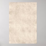Light Vintage Parchment Antique Paper Background Poster