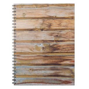 Light Vintage Wooden Planks Background Floor. Hori Notebook
