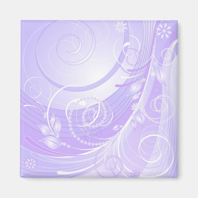 light violet winter magnet (Front)