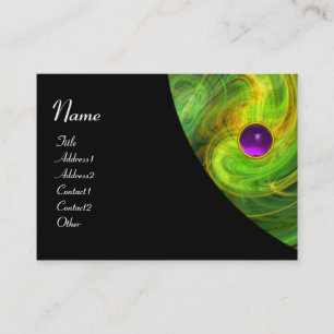 LIGHT VORTEX AMETHYST green yellow  black orange Business Card