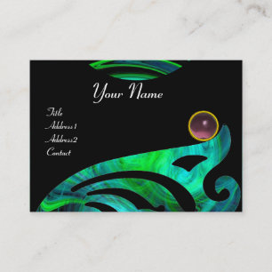 LIGHT VORTEX AMETHYST pink blue green black yellow Business Card