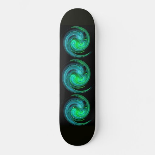 LIGHT VORTEX black blue green Skateboard