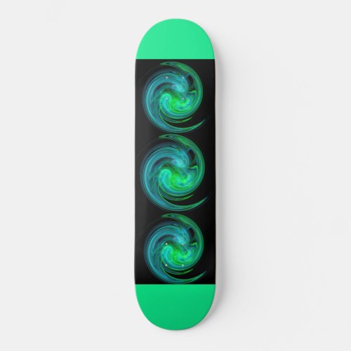 LIGHT VORTEX black blue green Skateboard