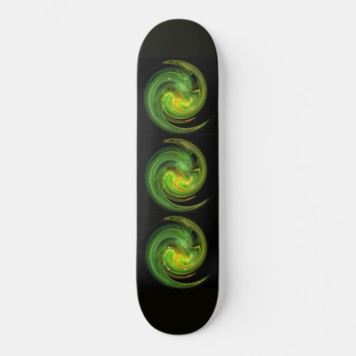 LIGHT VORTEX black yellow green Skateboard