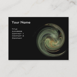 LIGHT VORTEX MONOGRAM Vibrant black grey yellow Business Card