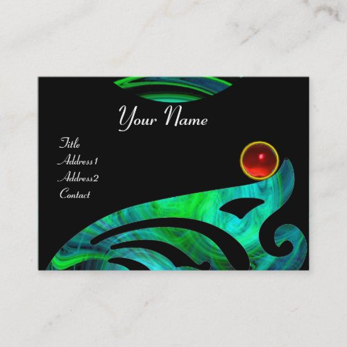 LIGHT VORTEX RUBY blue green black red yellow Business Card