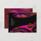 LIGHT VORTEX RUBY red pink black purple yellow Business Card (Front/Back)