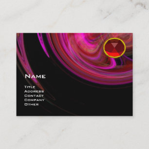 LIGHT VORTEX  RUBY- red pink violet black yellow Business Card