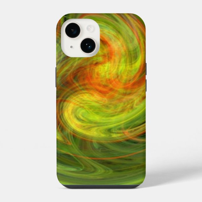 LIGHT VORTEX ,vibrant yellow Iphone Case (Back)