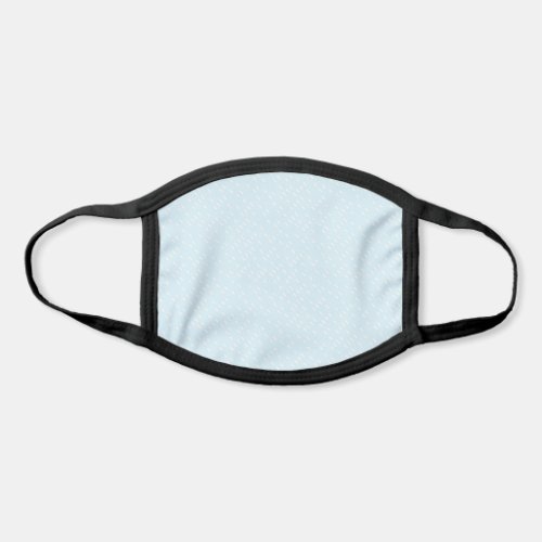 Light Water Blue White Rectangle Ditsy Pattern Face Mask