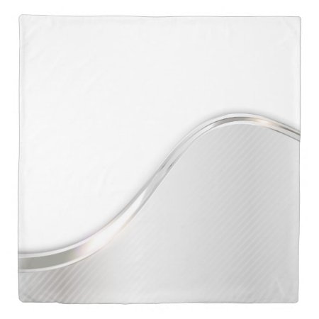Light Wave Abstract (1 Side) Queen Duvet Cover