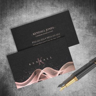 Light Wave and Stardust Monogram Rose Gold ID781