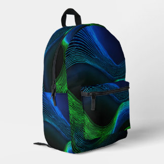 Light Wave Printed Backpack