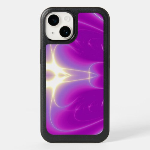 LIGHT WAVES Abstract blue purple violet fuchsia i OtterBox iPhone 14 Case