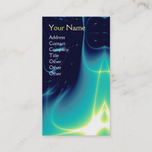 LIGHT WAVES MONOGRAM BUSINESS CARD