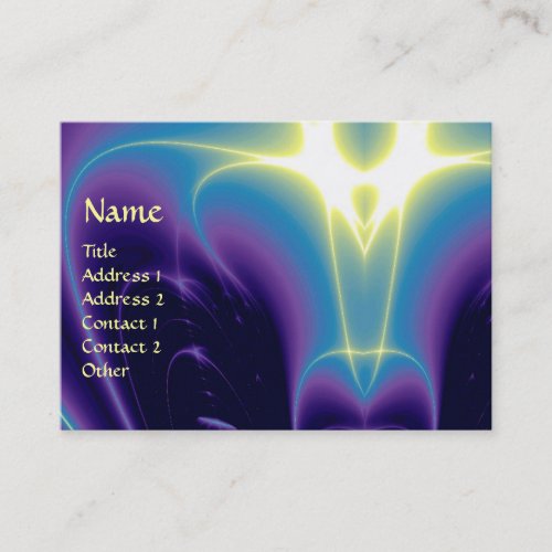 LIGHT WAVES VioletPurpleBlueWhite Business Card