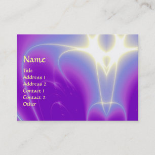 LIGHT WAVES, Violet,Purple,White Business Card