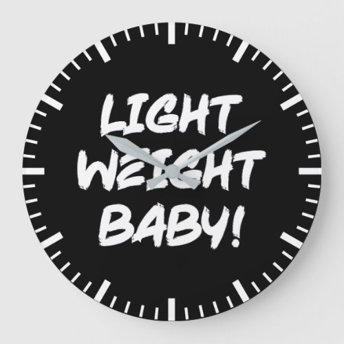 Light Weight Baby _ Ronnie Coleman Bodybuilding Large Clock