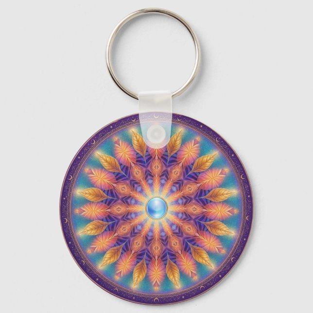 Light Wheel Wall  Keychain (Back)