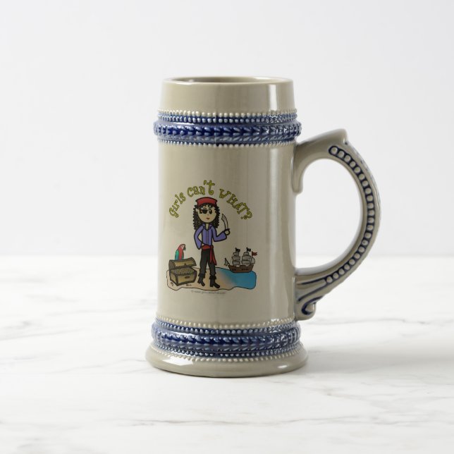 Light Woman Pirate Beer Stein (Right)