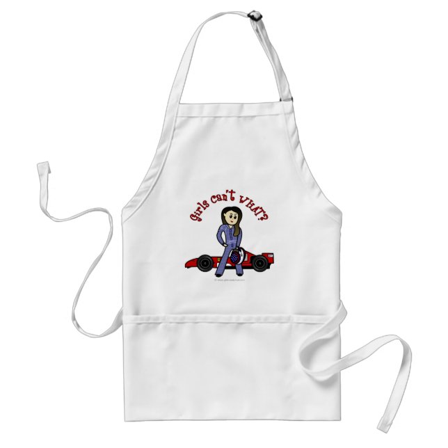 Light Womens Auto Racing Adult Apron (Front)