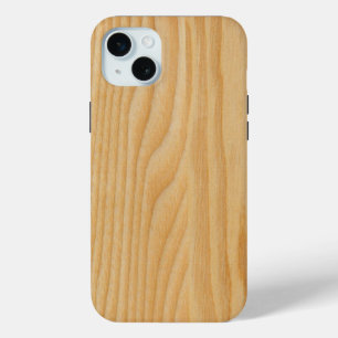 light wood board textures iPhone 15 plus case