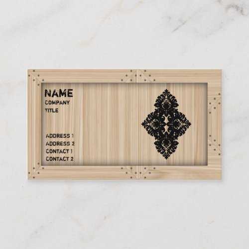 Light Wood Carpenter - Business Card